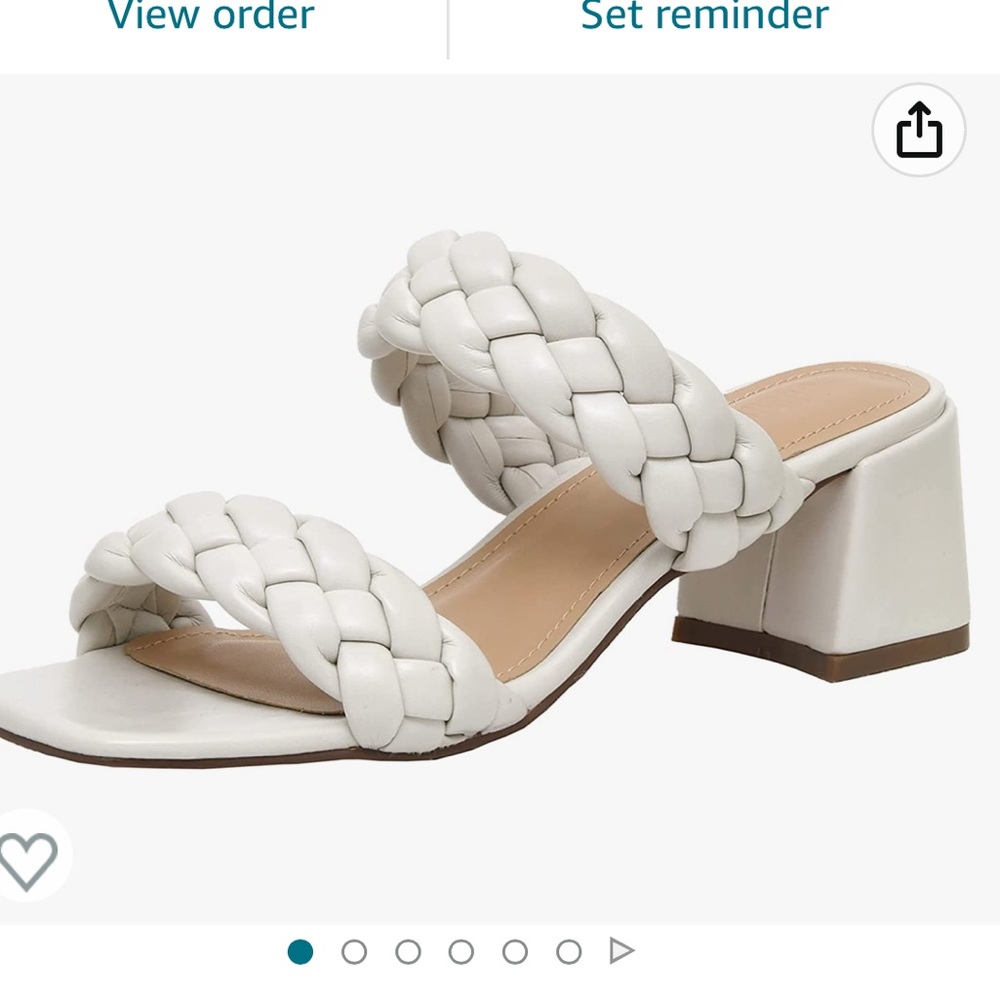 Cushionaire braided white sandal